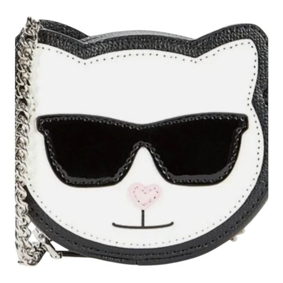 Karl Lagerfeld Kids Cat and Wallet Set - Black and Cream - Picture 8 of 8
